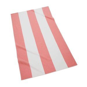 Block Stripe Pink Fouta Beach Towel